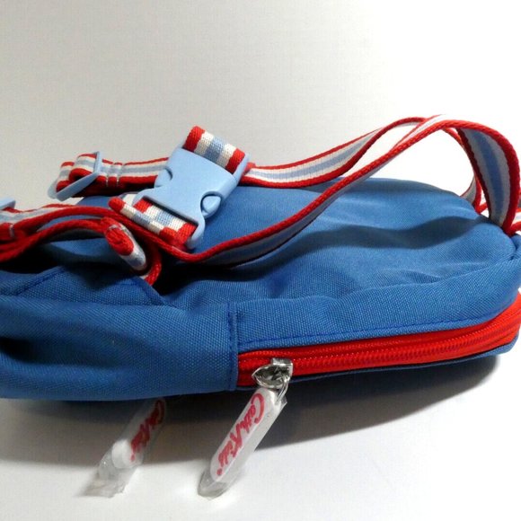 NWT Backpack Cath Kids London Tote Carrier Small Bag Blue Red Adjustable Straps - Picture 15 of 16